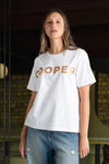 COOPER PAR-TEE THE NIGHT AWAY TEE-WHITE/GOLD
