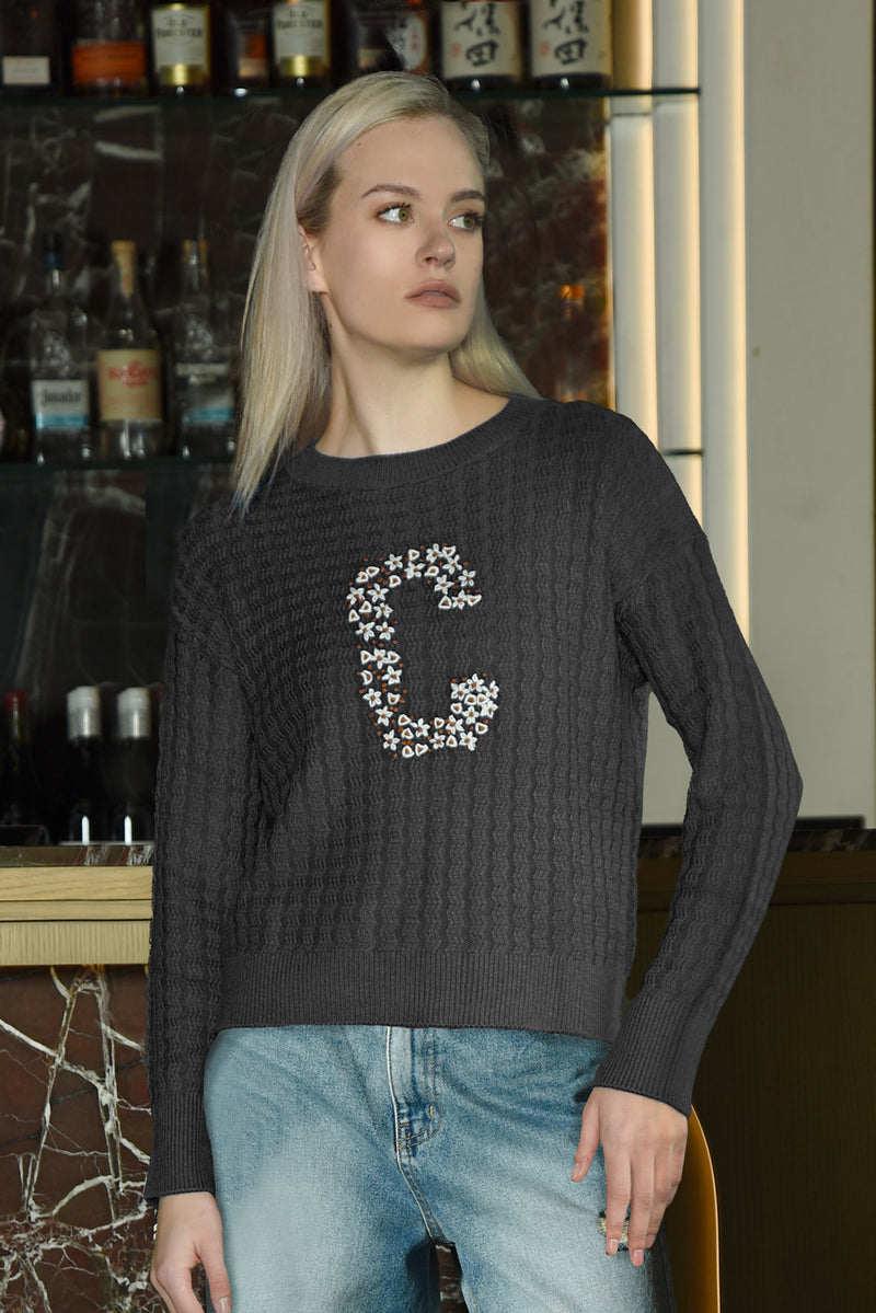 COOPER JUMPER START MY HEART-BLACK