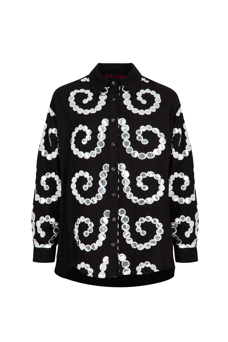 COOPER JUST CASUALLY SHIRT-BLACK