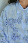 COOPER AS STAR AS IT GOES SHIRT-BLUE STRIPE