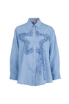 COOPER AS STAR AS IT GOES SHIRT-BLUE STRIPE