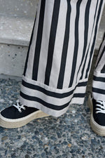 COOPER SEVILLE STROLLS PANT-BLACK/NATURAL STRIPE