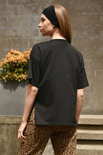 COOPER LEFT HANGING T-SHIRT-BLACK