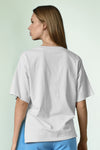 COOPER LEFT HANGING T-SHIRT-WHITE