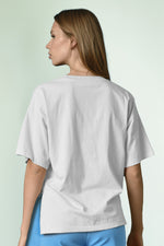 COOPER LEFT HANGING T-SHIRT-WHITE
