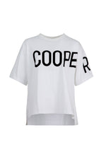 COOPER LEFT HANGING T-SHIRT-WHITE