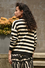 COOPER I DON'T STRIPE CARDIGAN