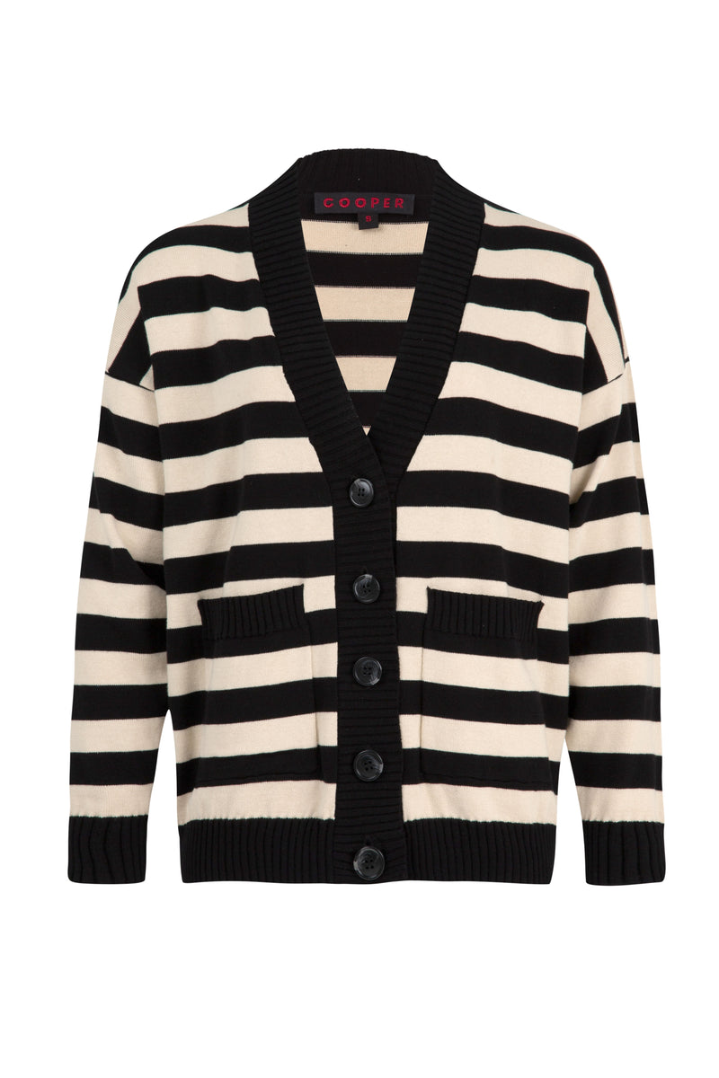 COOPER I DON'T STRIPE CARDIGAN