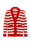 COOPER I DON'T STRIPE CARDIGAN-RED/VINTAGE STRIPE
