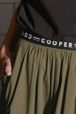 COOPER STITCH THE LINE SKIRT-KHAKI