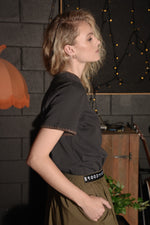 COOPER THE PERFECT STITCH TEE-BLACK BROWN
