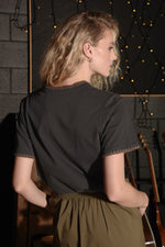 COOPER THE PERFECT STITCH TEE-BLACK BROWN
