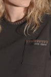 COOPER THE PERFECT STITCH TEE-BLACK BROWN