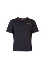 COOPER THE PERFECT STITCH TEE-BLACK BROWN