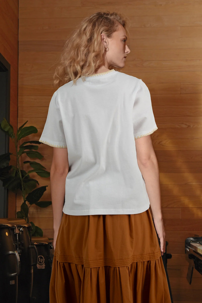COOPER THE PERFECT STITCH TEE-WHITE IVORY
