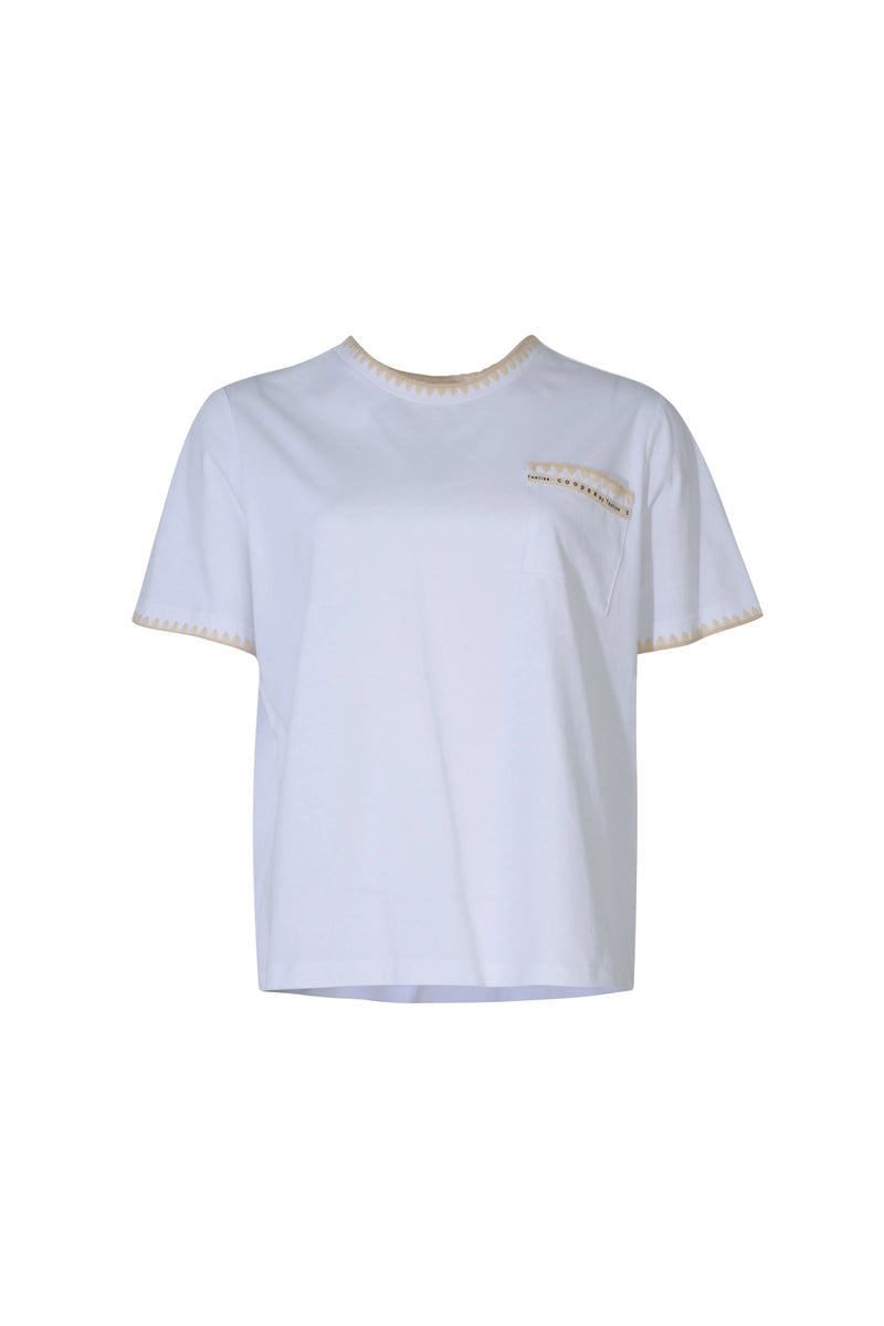 COOPER THE PERFECT STITCH TEE-WHITE IVORY