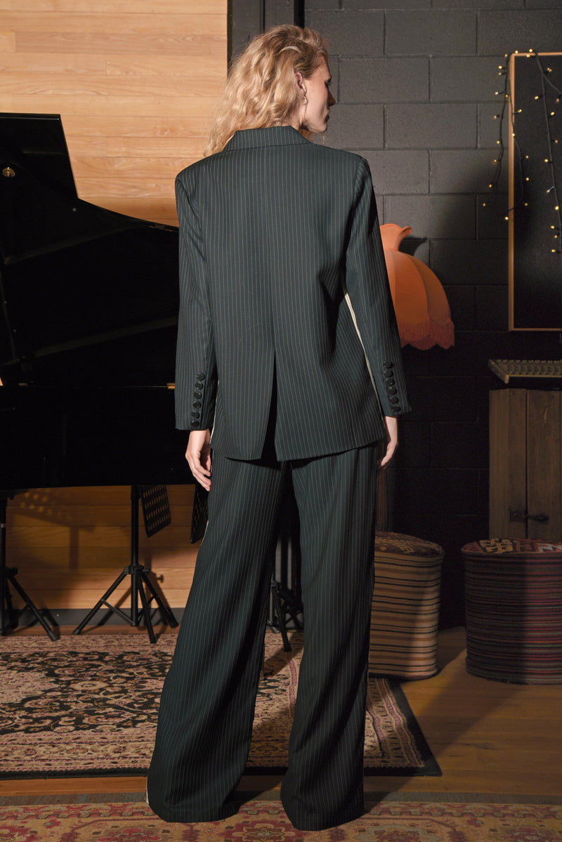 COOPER BACK TO TRACK PANT-INK PINSTRIPE