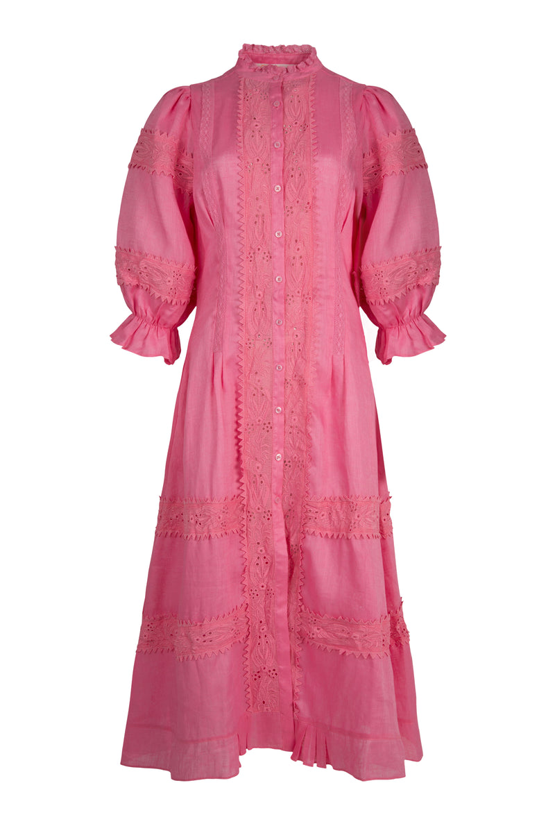 COOP LACE VALUE DRESS-PINK
