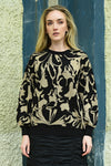 COOP MAKE KNIT HAPPEN SWEATER-BLACK/GOLD