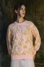 COOP MAKE KNIT HAPPEN SWEATER-PINK/GOLD