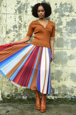 COOP MEET & PLEAT SKIRT