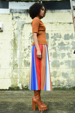 COOP MEET & PLEAT SKIRT
