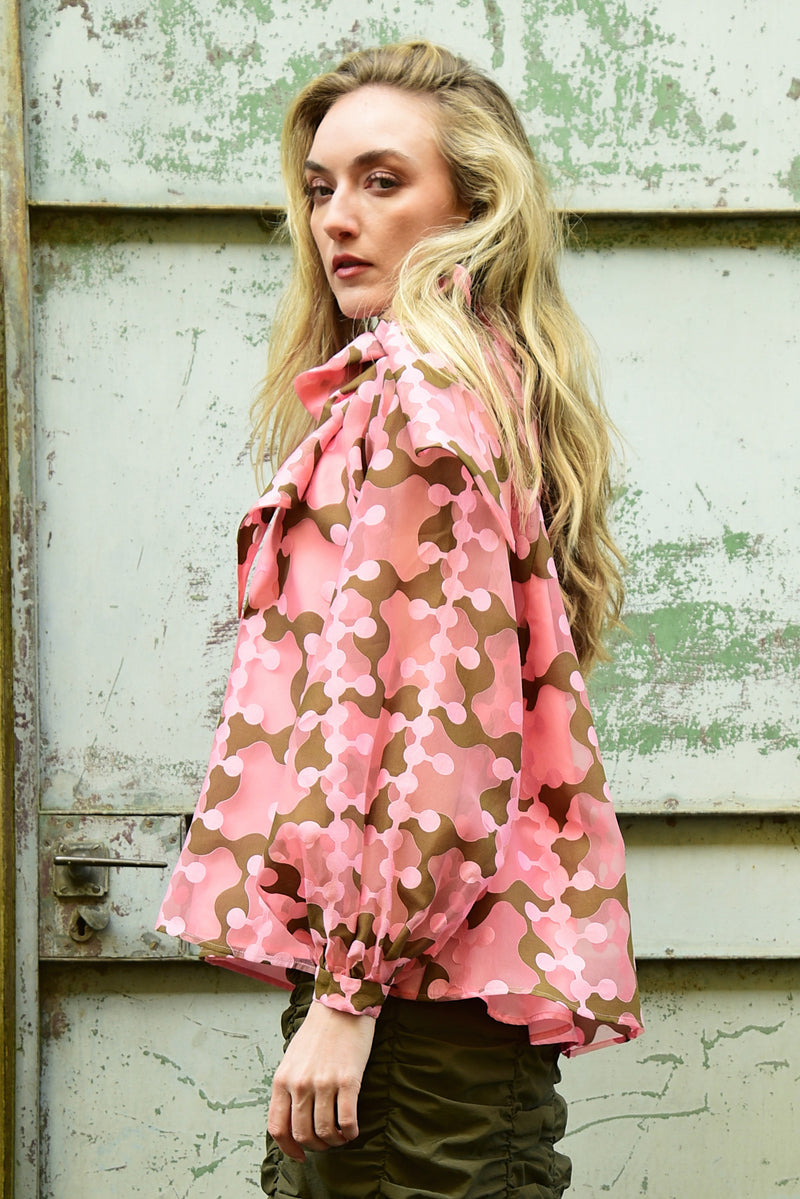 COOP JUST BOW WITH IT BLOUSE-PINK