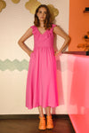 COOP FRILL SEEKER DRESS-PINK