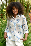 COOP EASY BREEZY SHIRT-WHITE & BLUE