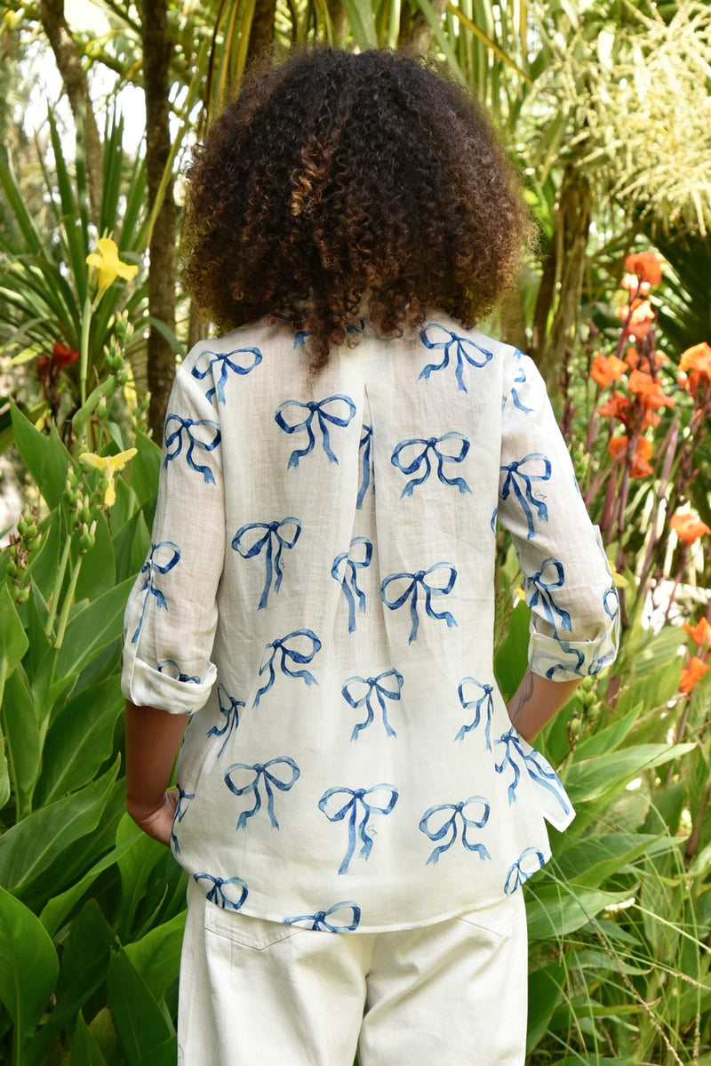 COOP EASY BREEZY SHIRT-WHITE & BLUE