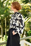COOP SHUFFLE AND RUFFLE SHIRT