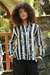 COOP EASY BREEZY SHIRT-BLACK & WHITE