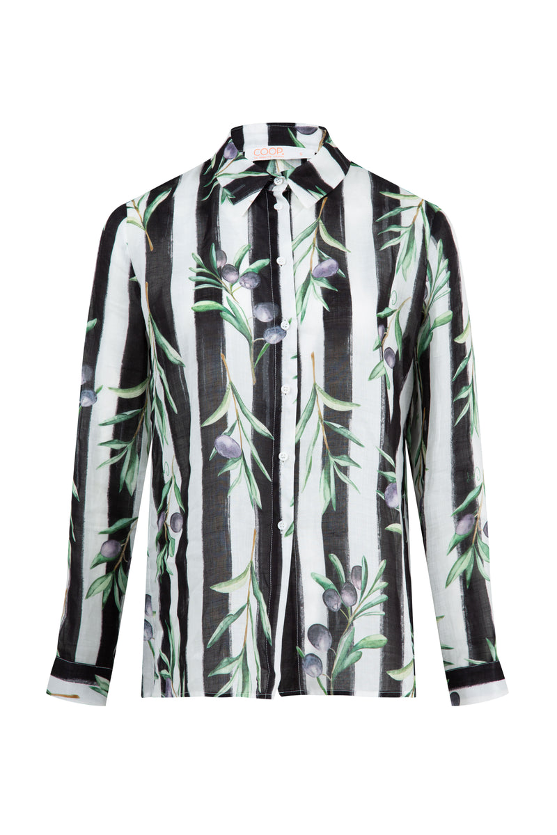 COOP EASY BREEZY SHIRT-BLACK & WHITE
