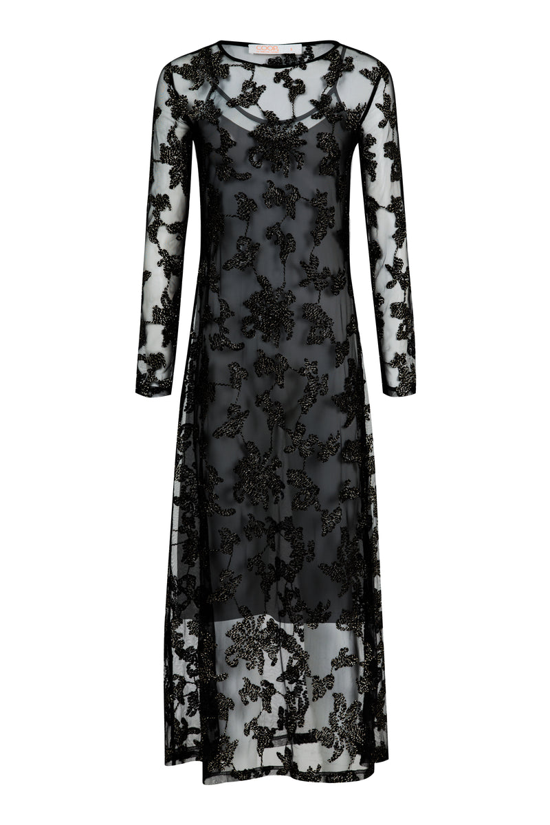 COOP ELECTRIC SPARKLE DRESS-BLACK