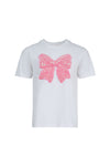 COOP SIMPLY BOWTIFUL T-SHIRT - WHITE/PINK