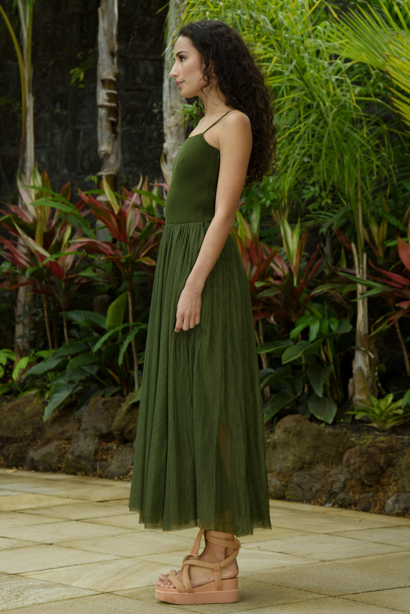 COOP EN POINTE DRESS-OLIVE