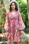 COOP SMOCK OF THE TOWN DRESS-PINK