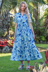 COOP PRETTY IN PRINT DRESS-BLUE
