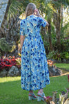 COOP PRETTY IN PRINT DRESS-BLUE
