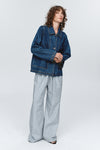 MARLE CROPPED PEA JACKET-WASHED INDIGO