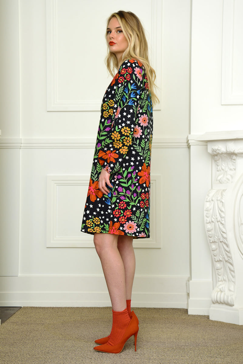 CURATE SHIFT OF LIFE DRESS-FLOWERS