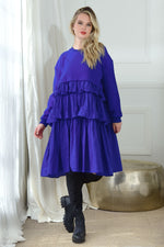 CURATE DOUBLE DOWN DRESS-BLUE