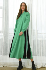 CURATE A BOLD MOVE DRESS-GREEN