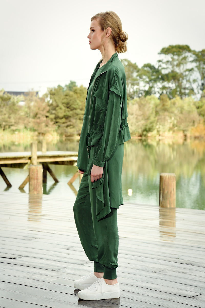 CURATE A SHOW OF PANTS-GREEN PASTURES