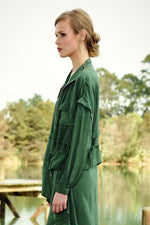 CURATE NIP AND TUCK JACKET-GREEN PASTURES