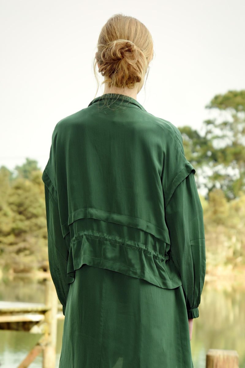 CURATE NIP AND TUCK JACKET-GREEN PASTURES