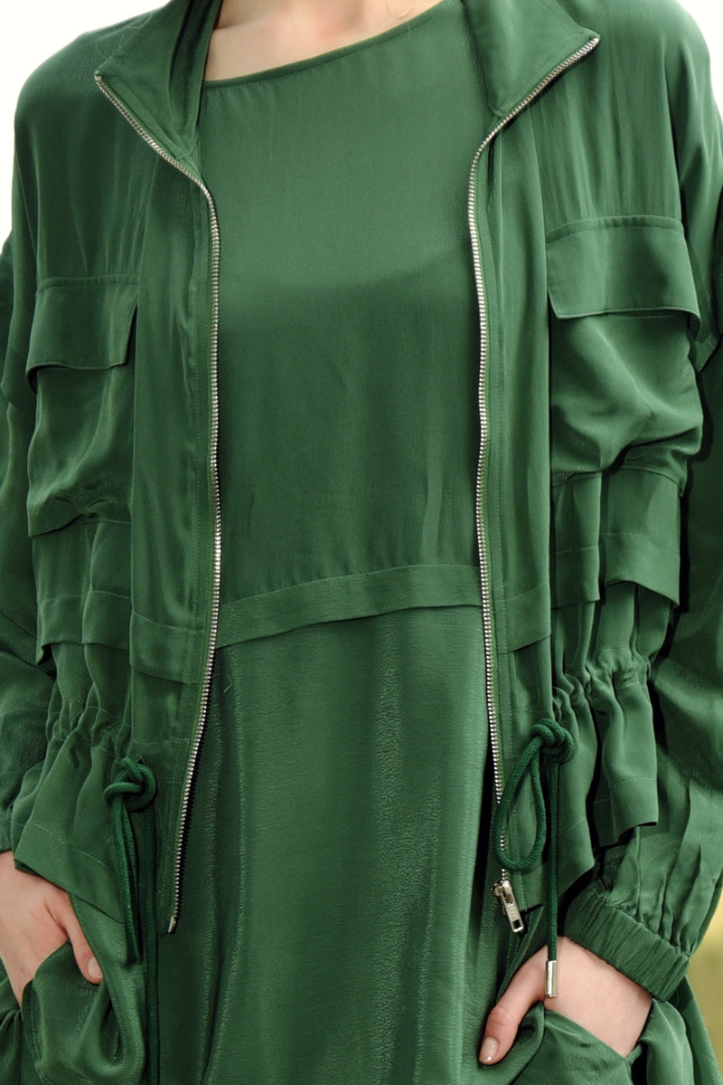 CURATE NIP AND TUCK JACKET-GREEN PASTURES