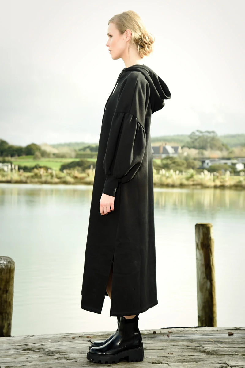 CURATE CHILL AT EASE DRESS-BLACK