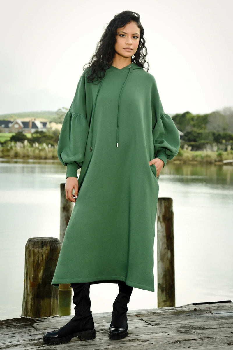 CURATE CHILL AT EASE DRESS-GREEN PASTURES