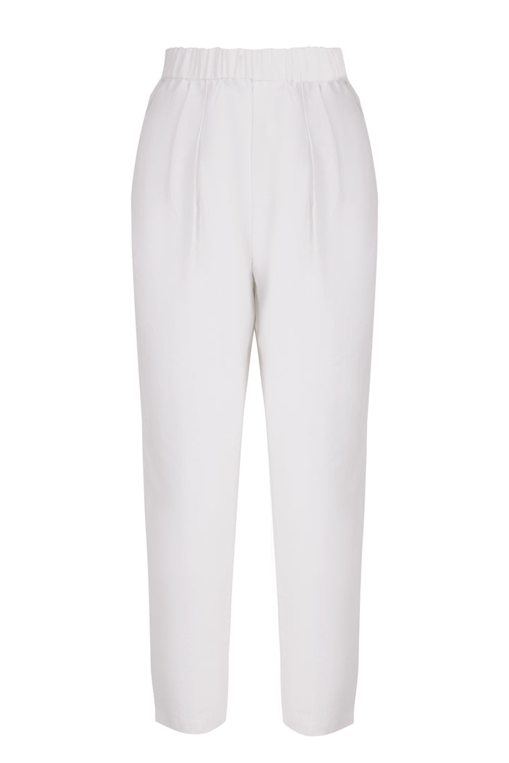 CURATE KNEES UP PANT-WHITE